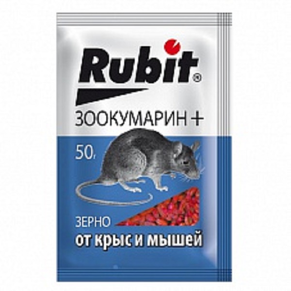 Рубит зоокумарин + зерно 50г