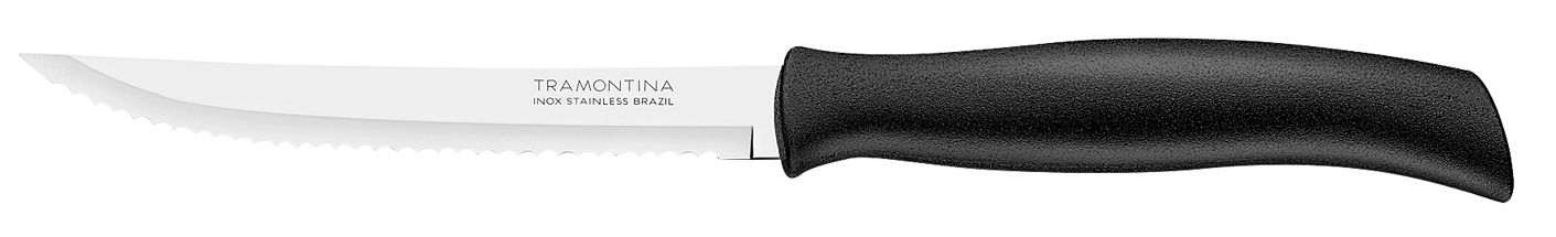 Нож для мяса Tramontina Athus черная ручка 23081/005 длина лезвия 12.7 СМ