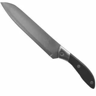 Нож кухонный с черной ручкой - 666 С03А