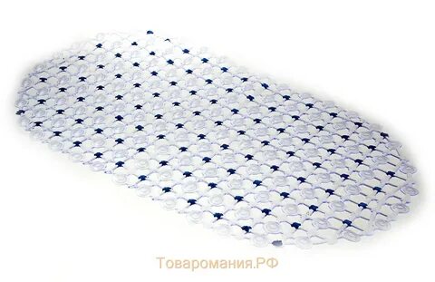 Коврик для ванной силиконовый на липучках 69х34см.