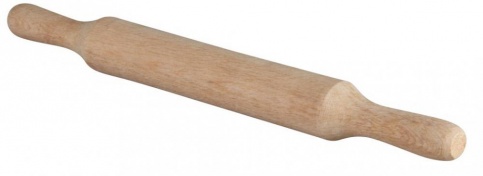 Скалка деревянная с ручками 50см