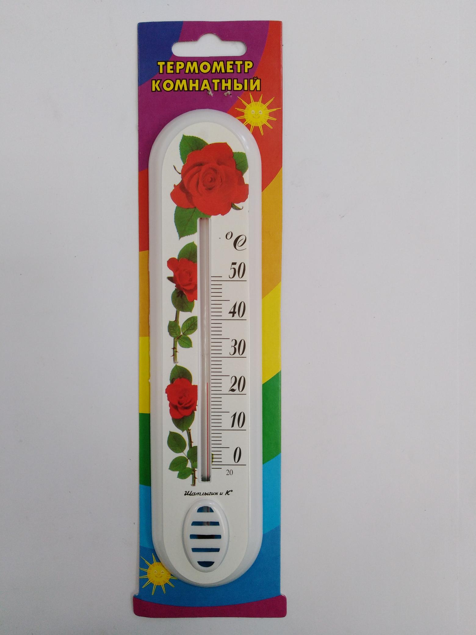Термометр комнатный, цветок