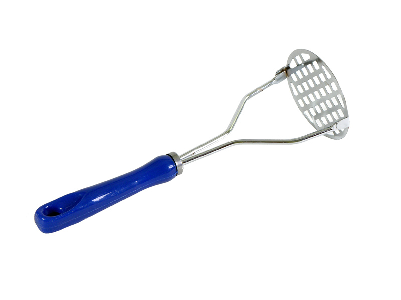 Картофелемялка (толкушка) с синей ручкой 24см
