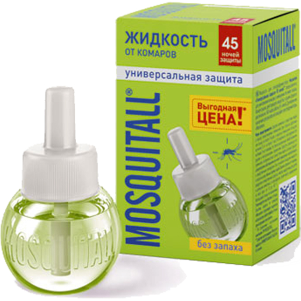 Жидкость от комаров MOSQUTALL МОСКИТОЛ 45 НОЧЕЙ 2