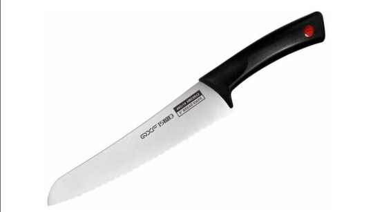 Нож кухонный QXF 20см хлебный R-4338