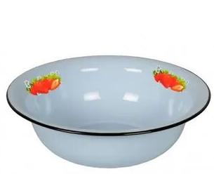 Миска эмалированная с рисунком 2л.