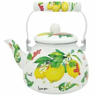 Чайник эмалированный лимонный фреш   2,5л.  TM Appetite