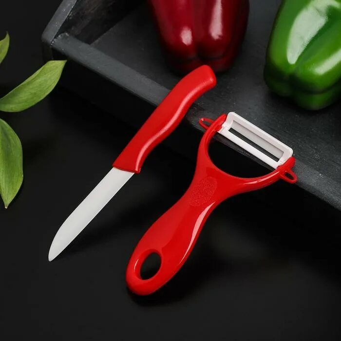 Кухонный набор - нож + овощечистка