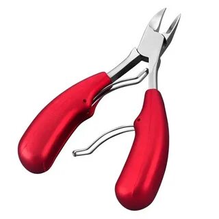Кусачки для ногтей с красной ручкой