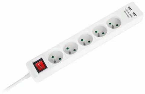 Электрический удлинитель фильтр jeet 5 разеток+2USB[быстрая зарядка] 4.7м 16А3.5кВт