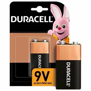 Батарейка Duracell  крона 9v до 40%больше  энергии