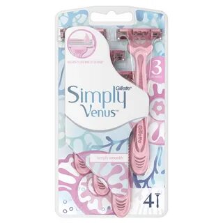 Бритва женская 3 лезвия 4шт уп simply plat