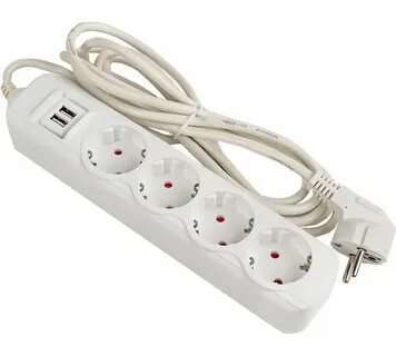 Электрический удлинитель фильтр jeet 5 разеток+2USB 3м