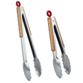 Кухонные щипцы с деревянной ручкой Cookwadar 26см 12002