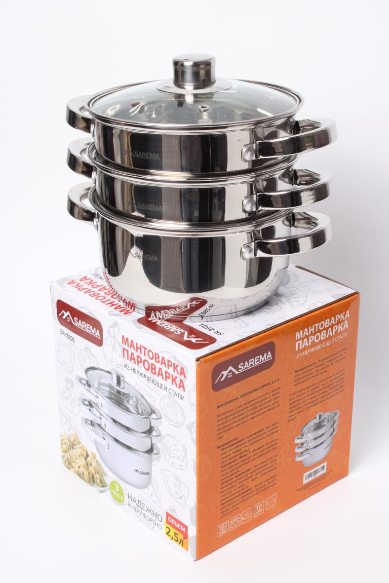 Мантоварка +Пароварка SAREMA 2.5L