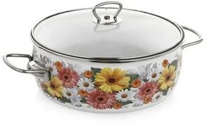 Эмалированная кастрюля для супа 5л индукция жаровня