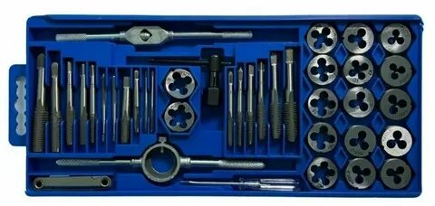 Набор метчиков и плашек 40 предметов