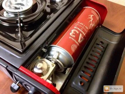 Плитка туристическая от газ баллона с керамический