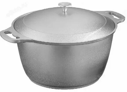 Кастрюля алюминиевая литая с крышкой 8Л  KUKMARA