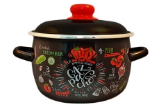 Кастрюля эмалированная сферическая Gazpacho 4л. - ТМ Appetite