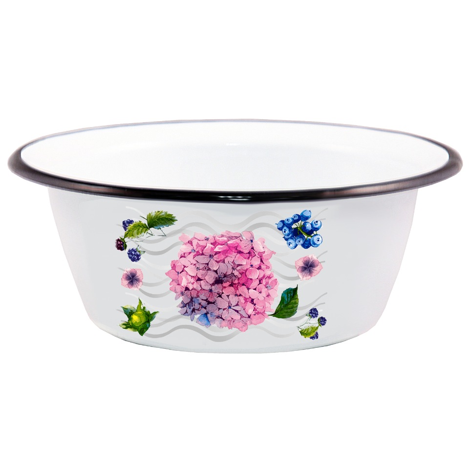 Миска эмалированная Hortensia 1,5л.